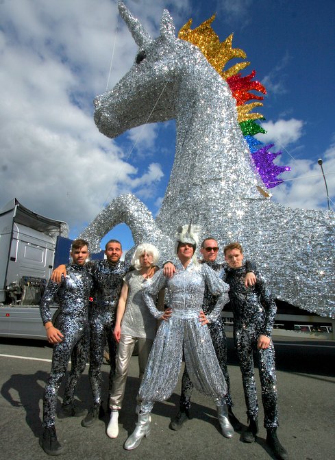 Pictures from Reykjavik Pride Parade, August 6th, 2016.